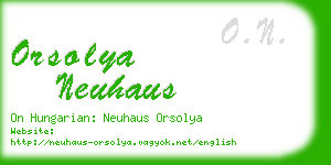 orsolya neuhaus business card